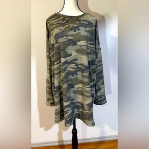 Camo Long Sleeve Top!
